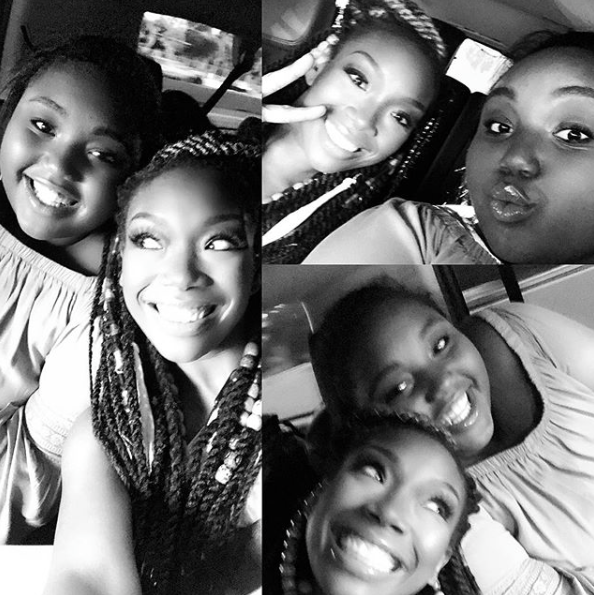 Here Are Cute Twinning Photos Of Brandy And Her Daughter Sy'rai